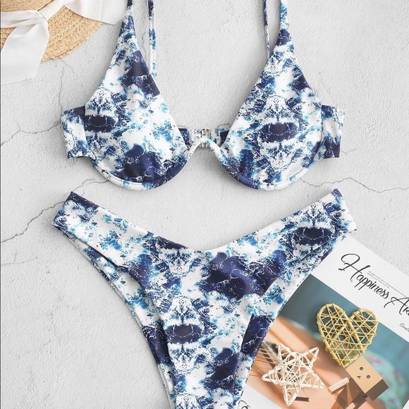 ZAFUL Women's Leopard Print Underwire High Cut - Picture 1 of 2